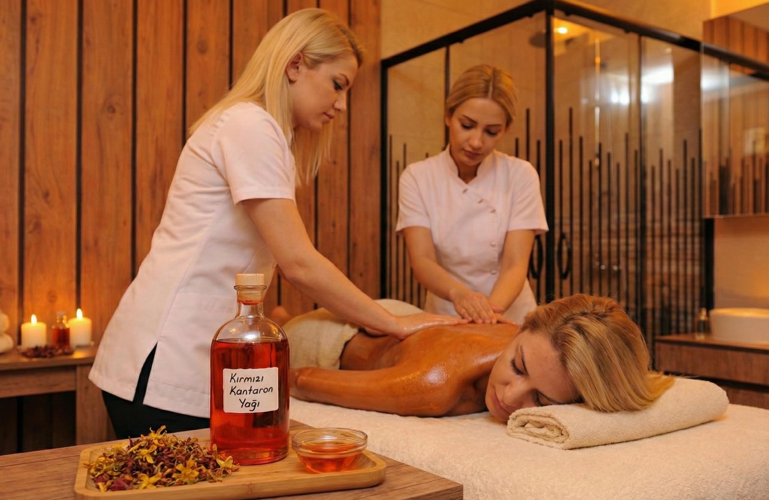 Kırmızı Kantaron Oil Masajı